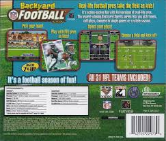 Backyard football was the first game in the popular backyard football series. Backyard Football 2002 2001 Box Cover Art Mobygames