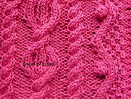 Knitting cables that slant right look like this. 13 English Aran Cable Knit Stitch Patterns
