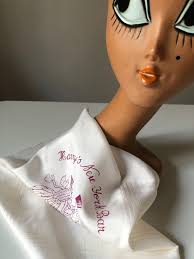 Vintage Silk Scarf HARRY'S BAR Paris Bartender Souvenir Anniversary 80  Years Paris Nights Retro Cocktails Bar NOS