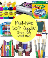 Must Have Craft Supplies Every Home Should Have Mommy Evolution Kids Craft Supplies Craft Supplies Arts And Crafts For Kids