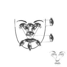 من اخر الفم لمسقط الذقن مسافة عين مهم جدا العنين مسافتهم للاوت لاين بمعنى للاذن geometric tattoo geometric drawings