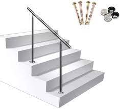 With the consultancy of our industry experts, we are able to bring forth for clients qualitative steel railings that are as par with the prevailing industry standards. Amazon Com Stainless Steel Stair Rail For Elderly Complete Kit Safety Handrails For Indoor And Outdoor Stairs Easy To Install Home Kitchen