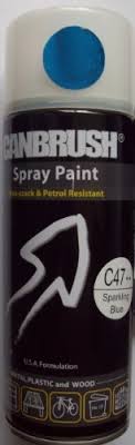 Canbrush Sparkling Blue Glitter Spray Paint Auto Diy Purpose Colour Aerosol Can C47