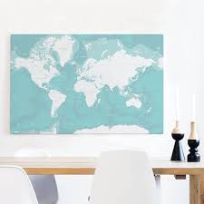 42 x 29.7 x 0.4 cm. Weltkarte An Der Wand Wanddeko Weltkarten At