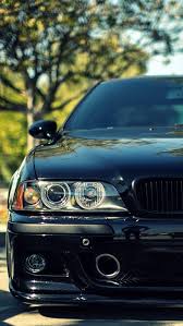 Bmw M5 E39 Black Car Front View 640x1136 Iphone 5 5s 5c Se Wallpaper Background Picture Image