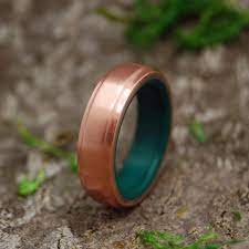 Copper Moxie Copper And Jade Mens Wedding Rings Copper Wedding Rings Mens Wedding Rings Gold Diamond Wedding Band