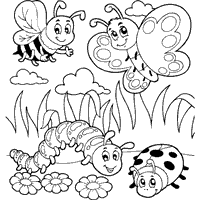 Bee Coloring Pages Surfnetkids Bug Coloring Pages Bee Coloring Pages Coloring Pages