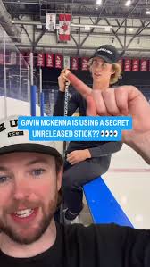 Gavin McKenna has been the only player using this unreleased stick 🤯  @gavin_mckenna27