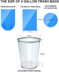 Use the interactive glad trash bag selector below to find the perfect bag for any bin. Buy Small Trash Bags Kitchen Garbage Bags 4 Gallon Clear Trash Bags Strong Wastebasket Liners For Bathroom Kitchen Office 15 Liter Trash Can Liners 150 Counts Online In Indonesia B07gm5cycl