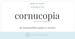Word Of The Day Cornucopia Word Of The Day Words Uncommon Words