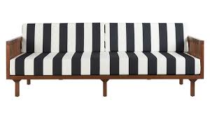Black And White Striped Outdoor Ottoman Tropez Black And White Stripe Outdoor Sofa Reviews Cb2 White Patio Furniture Striped Sofa Outdoor Sofa