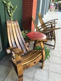 White Wine Barrel Adirondack Rocking Chair Kit By Wineochairco Wine Barrel Furniture Wine Barrel Diy Wine Barrel Chairs