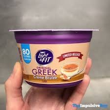 Dannon Light Fit Limited Release Original Greek Creme Brulee Fast Food Reviews Food Reviews Junk Food