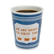 Ceramic Greek Coffee Cup We Are Happy To Serve You Diner Mug Uncommon Goods In 2020 Ceramic Cups Coffee Cups Mugs