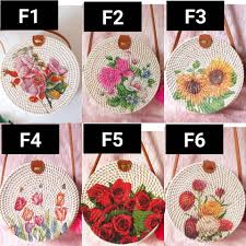Shop handbags & bags for every occasion. Authentic Bali Rattan Bag Floral Decoupage Designs 2 Shopee Philippines