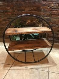 Decorate for cheap with these easy and cheap dollar store upgrades projects. Diy Hula Hoop Wood Shelf Hometalk