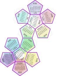 Dodecahedron Adventures Diy Calendar Diy Desk Calendar Calendar Design
