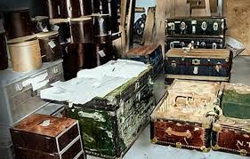 Trunks filled with Tesla's research on wireless power and advanced energy sources.
