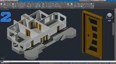 Autocad 3d Villa Modelleme Ders 2 3d Kapi Cizimi 3d Modelleme Autocad Villa