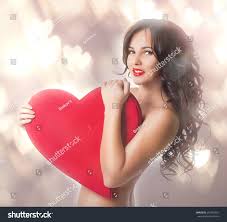 Beautiful Nacked Girl Big Heart Hands Stock Photo 249362827 Shutterstock
