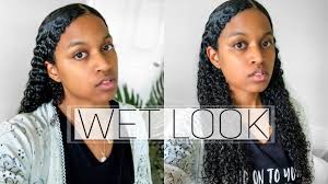 Wet hair has less friction, which is typical of most afro hair types. Trying The Wet Look On My Natural Hair With No Frizz Youtube