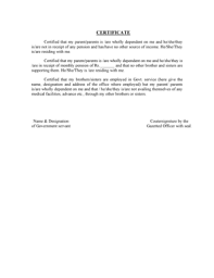 Dependent Certificate Fill Online Printable Fillable Blank Pdffiller
