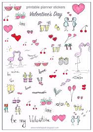 free printable planner stickers with lots of love stickers freebie