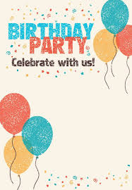 The cards can be so colorful and playful! Free Party Invitation Templates Awesome Free Printable Celebra Birthday Party Invitations Printable Birthday Invitations Kids Birthday Invitation Card Template
