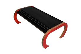 An interesting coffee table with hand wrought iron base and multiple layered lacquer top, black and red with leaf form motif the red is a very deep rich red. Vacuum Coffee Table Black Red Coffee Table Bertram Whitford