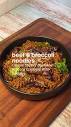 Beef & brocolli noodles @bromee #easyrecipes #adelmasak #noodles ...