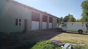 Moon inserts steel framed living space traditional barn. Easy Assemble Diy Metal Garage Or Shop Miracle Truss