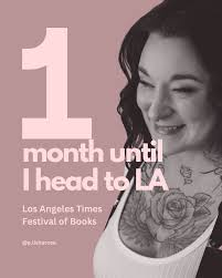 The countdown is on! LA IN ONE MONTH! I can't wait to head to the  @latimesfob to share my story with the world and be in the company of some  of the