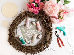 An umbrella stand keeps rain gear organized. Diy Floral Painted Wood Circle Wreath Design Improvised