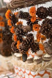 Make A Fall Pinecone Chandelier Dollar Store Crafts Pine Cone Decorations Pine Cone Crafts Cones Crafts