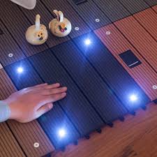 300 x 300 mm interlocking floor tiles plastic wood flooring for outdoor balcony garden floor diy home decor easy assembly. Holz Kunststoff Composite Bodenbelag Solar Powered Diy Outdoor Wpc Decking Boden Fliesen Buy Wpc Decking Boden Led Unterirdischen Lichter Edelstahl Led Deck Licht Product On Alibaba Com