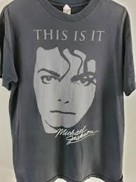 Michael Jackson Alstyle Men's T-Shirt Black 100% Cotton Size Medium M This  Is It