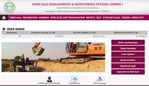 Ts Sand Booking Ssmms Registration Track Sand Order Status