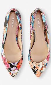 Black And White Pointed Toe Flats Floral Pointed Toe Flat From Express Fashion Shoes Shoe Boots Floral Flats