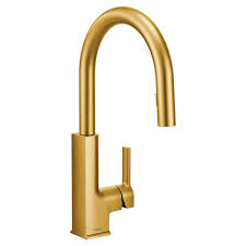 Enjoy free shipping on most stuff, even big stuff. Moen Sto Kitchen Faucet One Handle Pulldown Brushed Gold Lowe S Canada