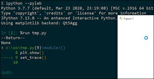Render Matplotlib Figure From Debugger Stack Overflow