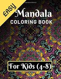 Mandala stress relief coloring page can be decorated online with the interactive coloring machine or print to color at home. Libro Easy Mandala Coloring Book For Kids 4 8 Various Mandalas Designs Filled For Stress Relief Meditation Happiness And Relaxation Lovely Coloring X 11 Mandalas Coloring Page Gift For Kids Libro En
