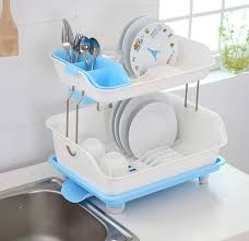 Pusdon modern stylish over sink drainer can store different kitchen utensils and organize them all in just one sturdy shelf. 2 Tier Large Kitchen Sink Dish Drainer Rack Drying Basket Stand With Tray And Cutlery Utensil Holder At Rs 460 Piece Surat Id 22978424830