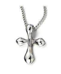 Lovely Small Ladies Cross Pendant Necklace For Girls Stainless Steel With 20 Inches Chain C7124iyhni7 Cross Pendant Necklace Girls Necklaces Cross Pendant
