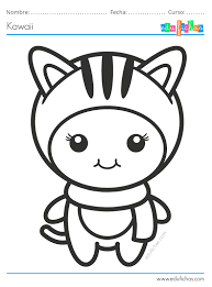 Dibujos De Animales Kawaii Para Colorear