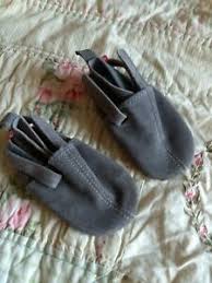 Details About Zutano Suede Leather Mocs Booties Slip On Baby Shoes 12 Month