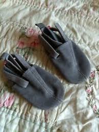 details about zutano suede leather mocs booties slip on baby shoes 12 month