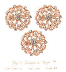 1 5 10 Stück Rose Gold Wunderschöne Luxus funkelnde Strass Brosche,  hochwertige Kristall Brosche Hochzeit Verschönerung Dekoration, Stil R9