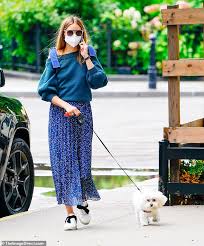 3,872 views, added to favorites 33 times. Olivia Palermo Wears Sweater And Skirt For Brooklyn Dog Walk Daily Mail Online