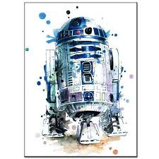 R2d2 Star Wars 5d Diamond Painting Kit Star Wars Painting Star Wars Art Star Wars Drawings