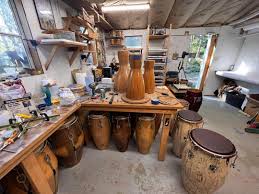 Manito Percussion workshop with some solid shell tumbadoras. Working